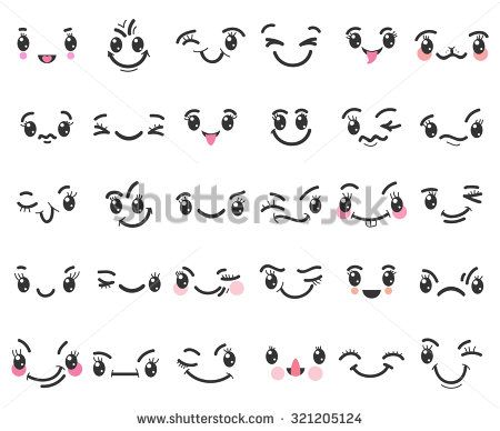 Cartoon Kawaii Emoticons Cute Character Happy Face Icon, Emotion 450x388 Cartoon Kawaii Emoticons Cute Character Happy Face Icon, Emotion