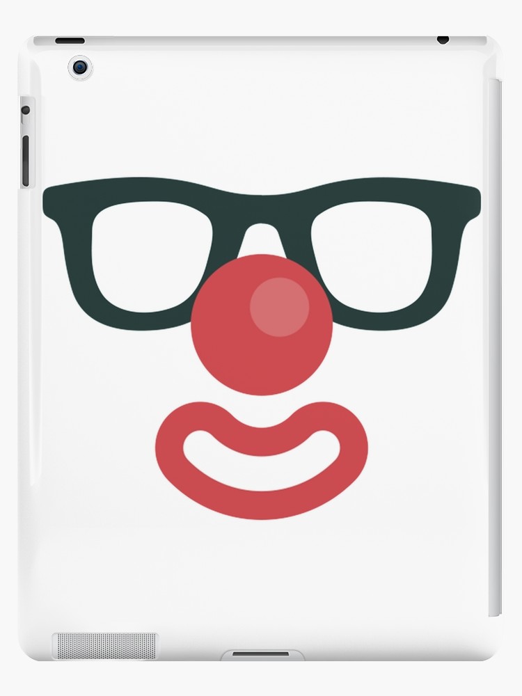 Funny Face Icon Clown With Glasses Ipad Case Skin 750x1000 Funny Face Icon Clown With Glasses Ipad Case Skin