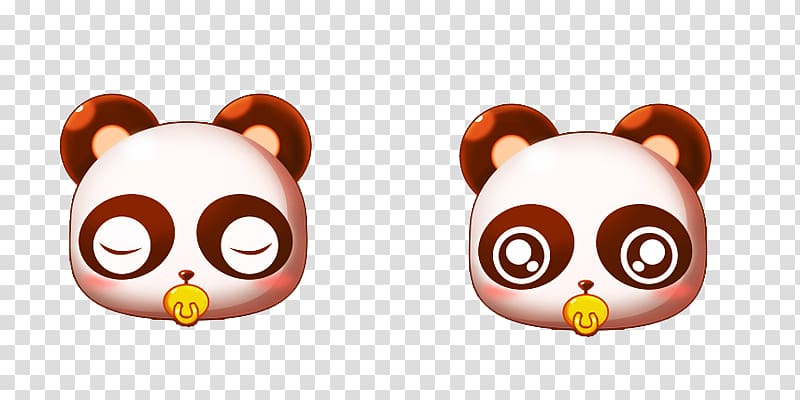 800x400 Giant Panda Cuteness Face Icon, Cute Panda Face Transparent
