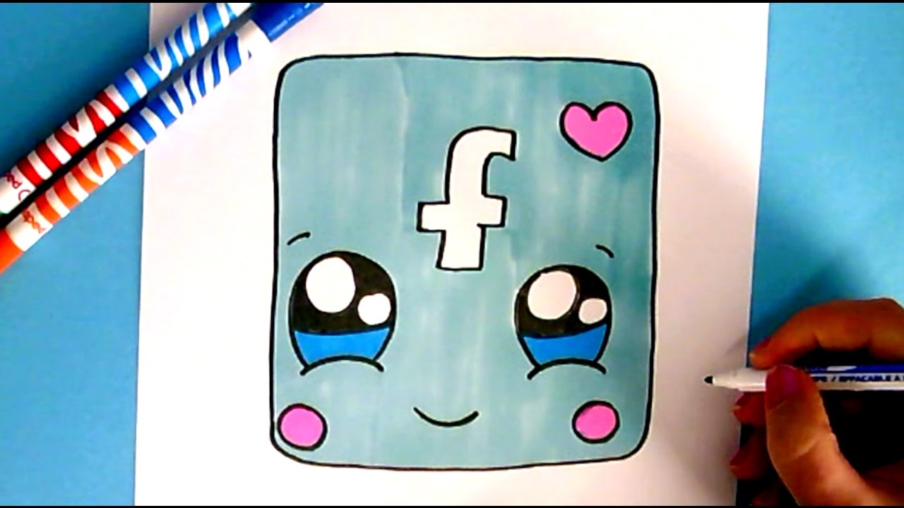 How To Draw Facebook Icon Cute 1280x720 How To Draw Facebook Icon Cute