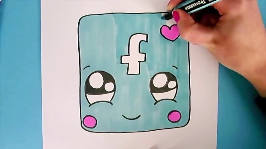 How To Draw Facebook Icon Cute 900x506 How To Draw Facebook Icon Cute