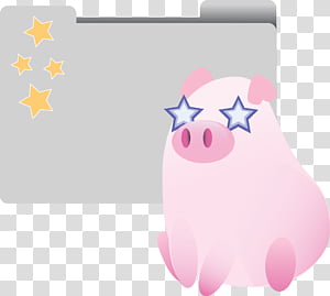 300x269 Cute Pigs Icon Folder Arquivo, Pink Pig Folder Illustration