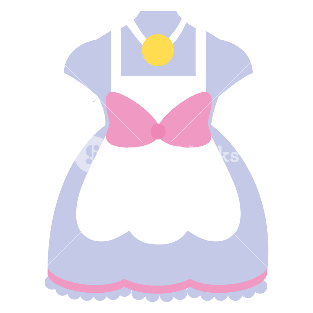 1000x1000 Cute Girl Dress Icon Vector Illustration Design Royalty Free Stock