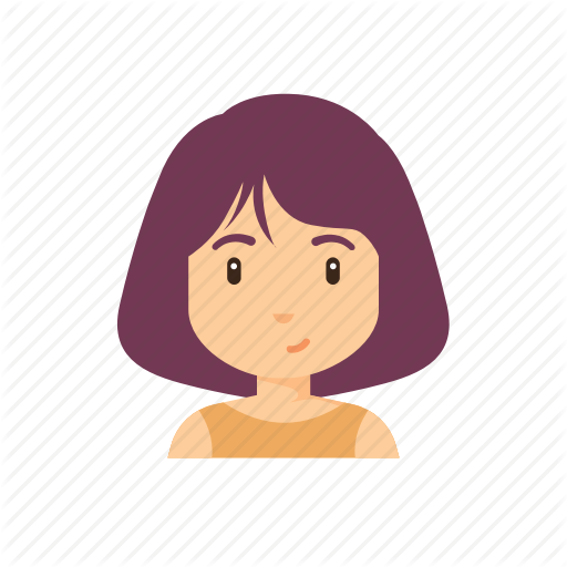 512x512 Avatar, Beautiful, Cute, Girl, People, Short Hair, Woman Icon