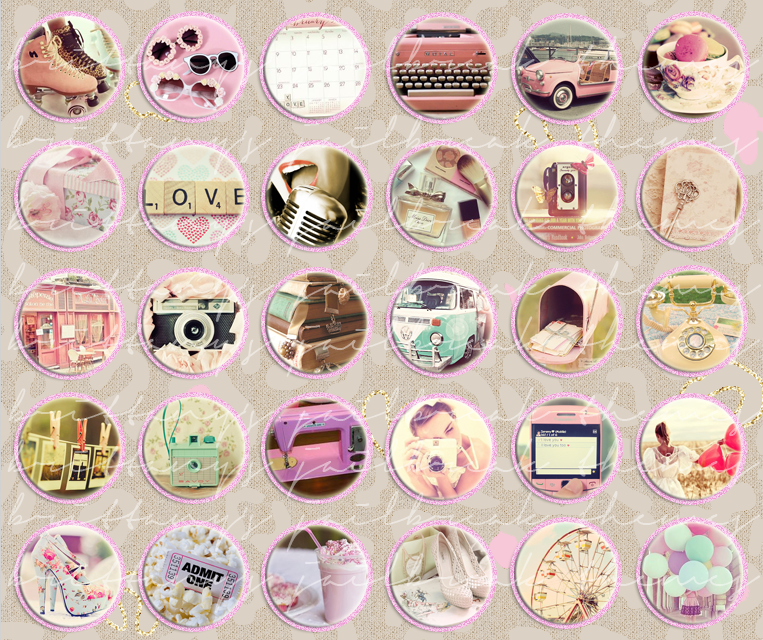 763x640 Brittany's Themes Girly Vintage Icons