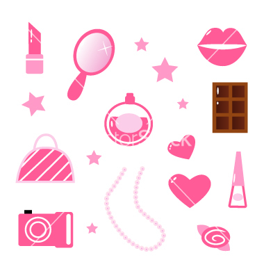 380x400 Cute Girly Icons Images