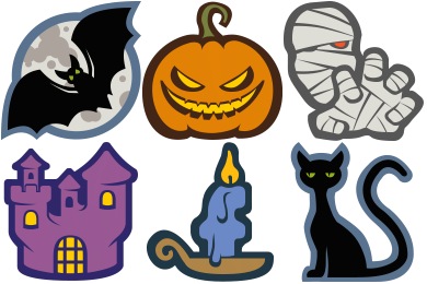 390x260 Halloween Icons