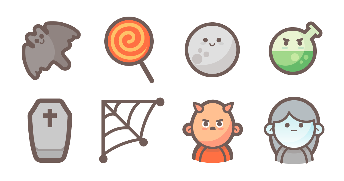 1200x632 Halloween Icons