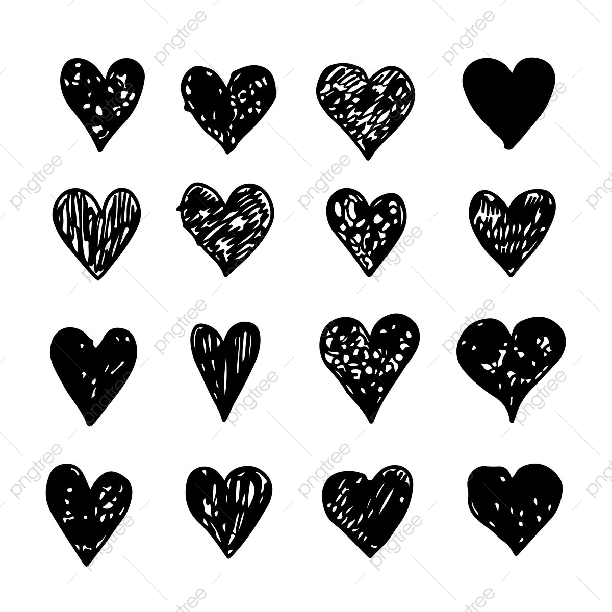 1200x1200 Hand Draw Heart Icon, Card, Cute, Decor Png And Vector
