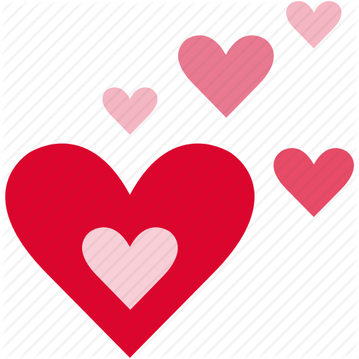 512x512 Cute, Hearts, Love, Pretty, Romance, Romantic Icon