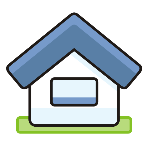 Cute Simplistic House Icon 500x500 Cute Simplistic House Icon
