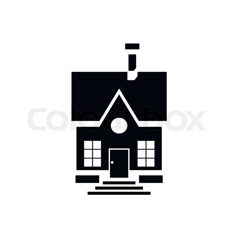 Cute Countryside House Icon In Simple Stock Vector Colourbox 800x800 Cute Countryside House Icon In Simple Stock Vector Colourbox
