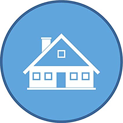 Cute Blue Simple Home House Architecture Cartoon Icon 425x425 Cute Blue Simple Home House Architecture Cartoon Icon