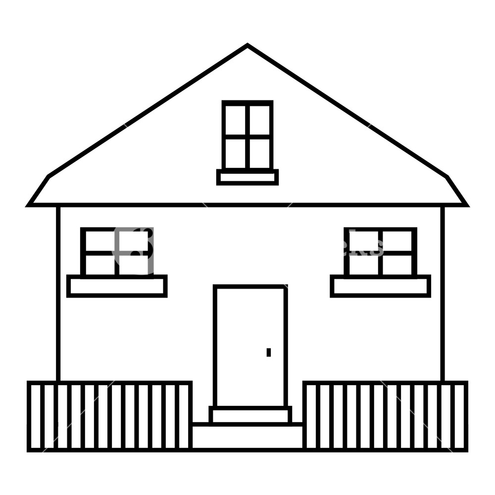 Cute House Icon Outline Illustration Of House Vector Icon For Web 1000x1000 Cute House Icon Outline Illustration Of House Vector Icon For Web