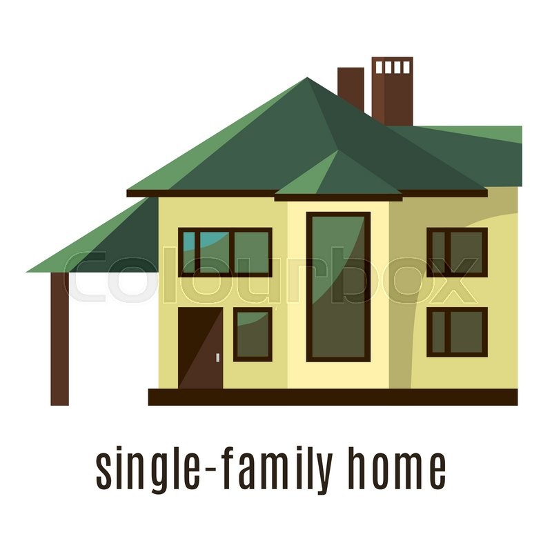 Flat House Icon Isolated On White Stock Vector Colourbox 800x800 Flat House Icon Isolated On White Stock Vector Colourbox