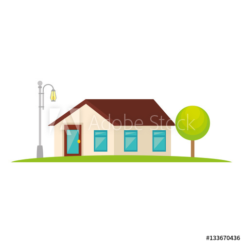 Exterior Cute House Icon Vector Illustration Design 500x500 Exterior Cute House Icon Vector Illustration Design