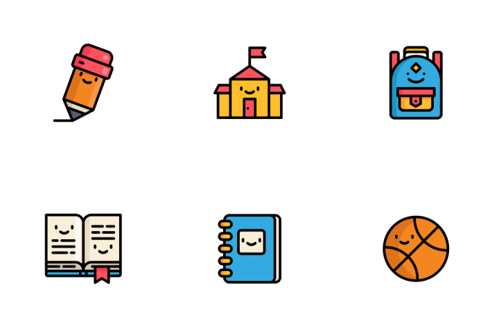 720x480 Download Cute School Icon Pack