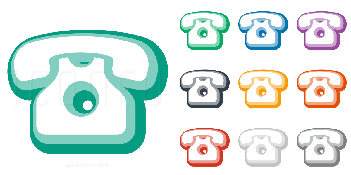 1200x600 Telephone Retro Icon