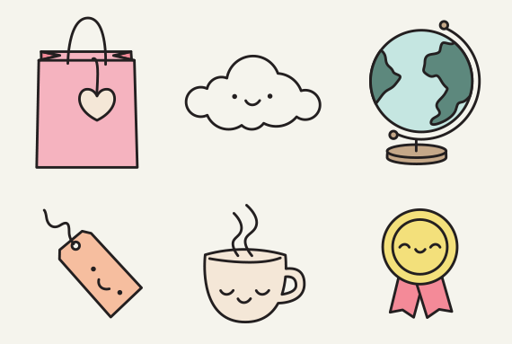 570x383 Design A Cute Icon Set For Your Web Arts Crafts Icon Set