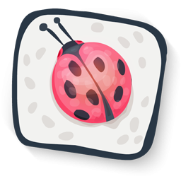 256x256 Cute Ladybug Painting Icon, Png Clipart Image