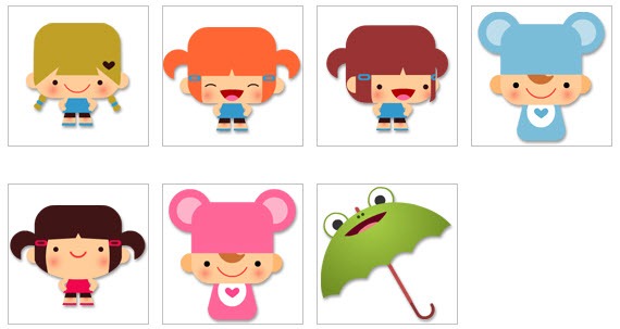 570x303 Cute Cartoon Icons Png Material My Free Photoshop World