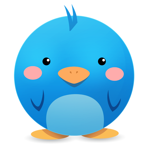 512x512 Cute Twitter Icon Png