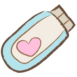 256x256 Cute Usb Heart Icon Png