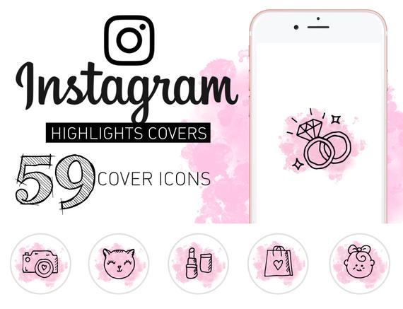 570x437 Instagram Story Highlights Icons Set Of Ig Story Icons, Cute