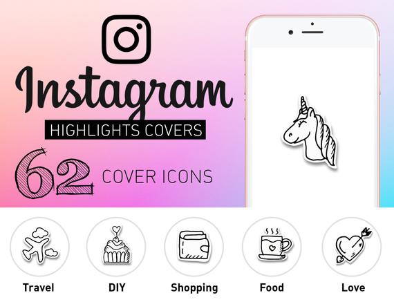 570x437 Instagram Story Highlights Icons Set Of Ig Story Icons Etsy