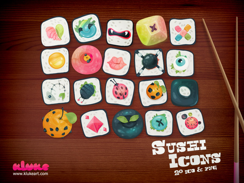 800x600 Designer Cute Japanese Sushi Icons Icon