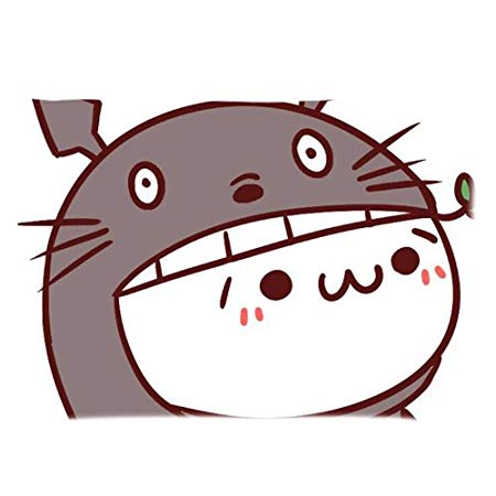 450x450 Japanese Emoticon Icon Ascii Art Cute Anime Totoro Custom Zippered