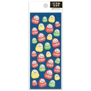 300x300 Cute Daruma Stickers Classic Japanese Icon Paper Sticker Sheet