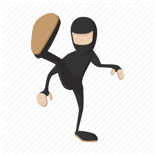 512x512 Cartoon, Cute, Japanese, Karate, Kick, Kicking, Ninja Icon