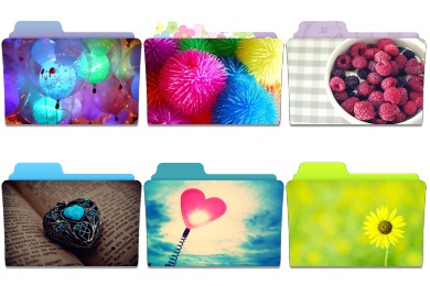 390x260 Cute Folders Iconset