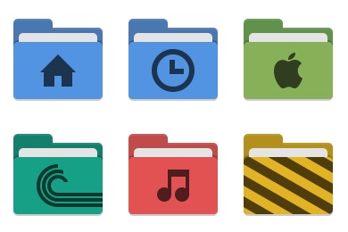 colored mac folder icon