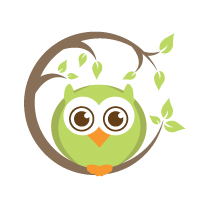 200x200 Cute Owl Bird Logo Codester