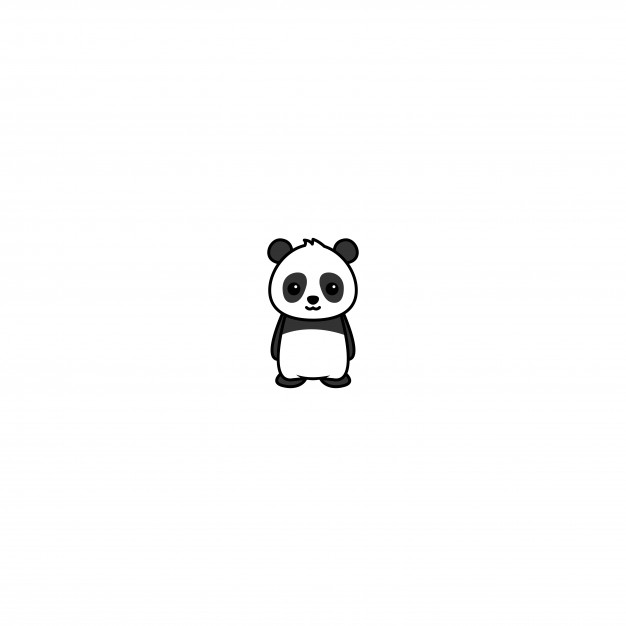 626x626 Cute Panda Cartoon Icon Vector Premium Download
