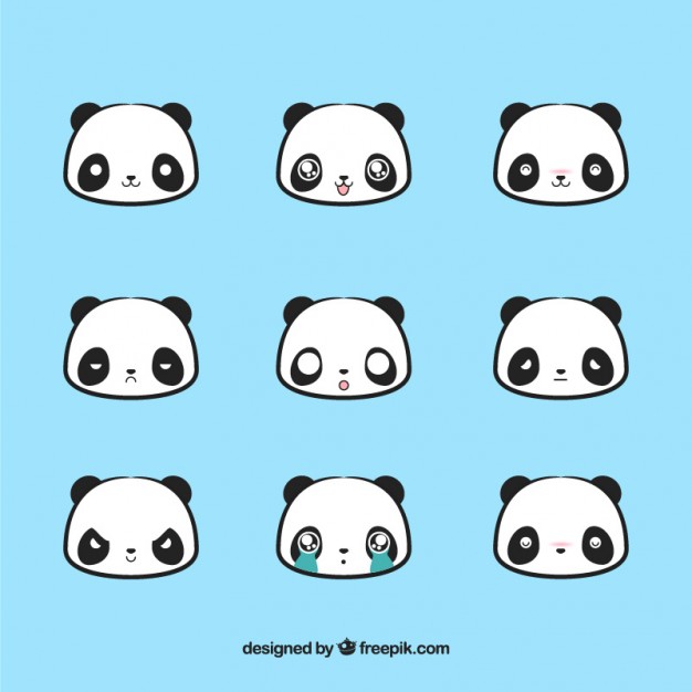 626x626 Cute Panda Smile Vector Free Download
