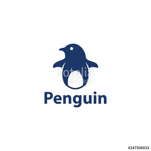 500x500 Cute Pengun Logo Vector Stock Image And Royalty Free Vector