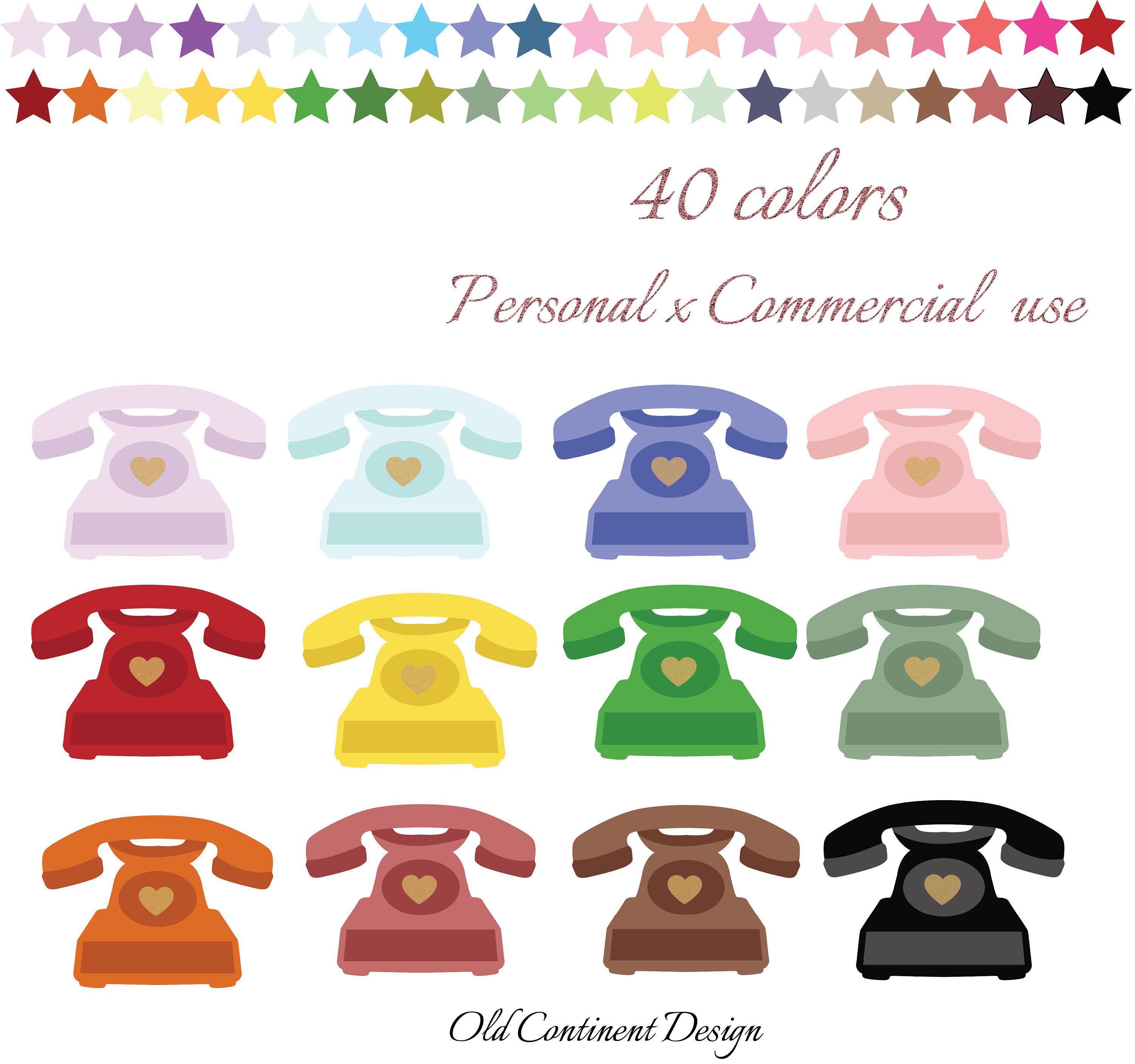 3000x2811 Printable, Retro Telephone Clipart, Vintage Telephone Clipart