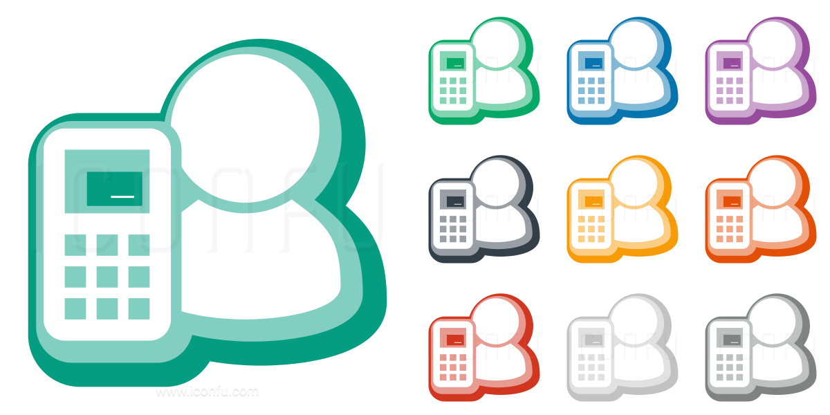 1200x600 User Mobile Phone Icon