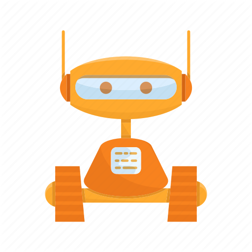 512x512 Cartoon, Character, Cute, Mascot, Robot Icon