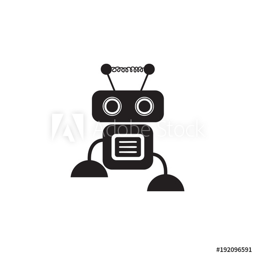 500x500 Cute Robot Icon Element Of Robots For Advertising Signs, Mobile