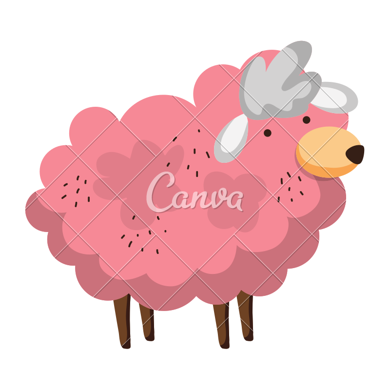 800x800 Cute Sheep Farm Animal Icon