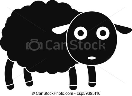 450x330 Cute Sheep Icon, Simple Style Cute Sheep Icon Simple