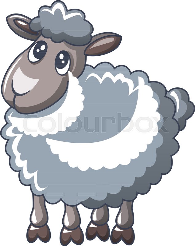 635x800 Cute Sheep Icon Cartoon Of Cute Sheep Stock Vector Colourbox