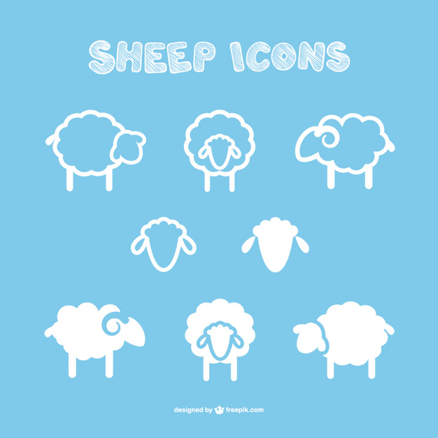 626x626 Sheep Icons Vector Free Download