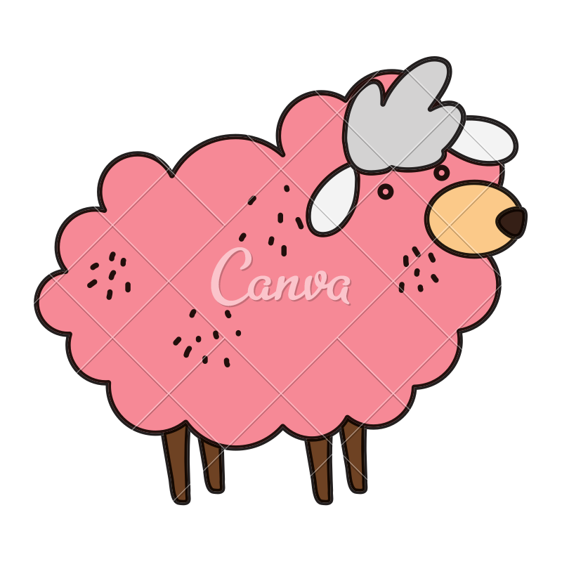 800x800 Color Cute Sheep Farm Animal Icon