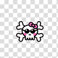 200x200 Cute Skulls, Skull With Crossbone Icon Transparent Background Png