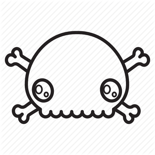 512x512 Fall, Bone, Cartoon, Cute, Halloween, Monster, Skull Icon